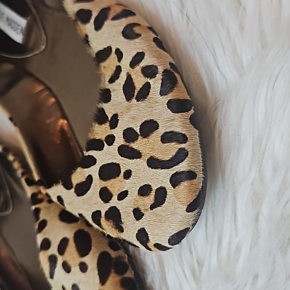 Steve Madden Women's Heaven Cheetah Print Fabric Ballet Flats - Picture 2 of 8